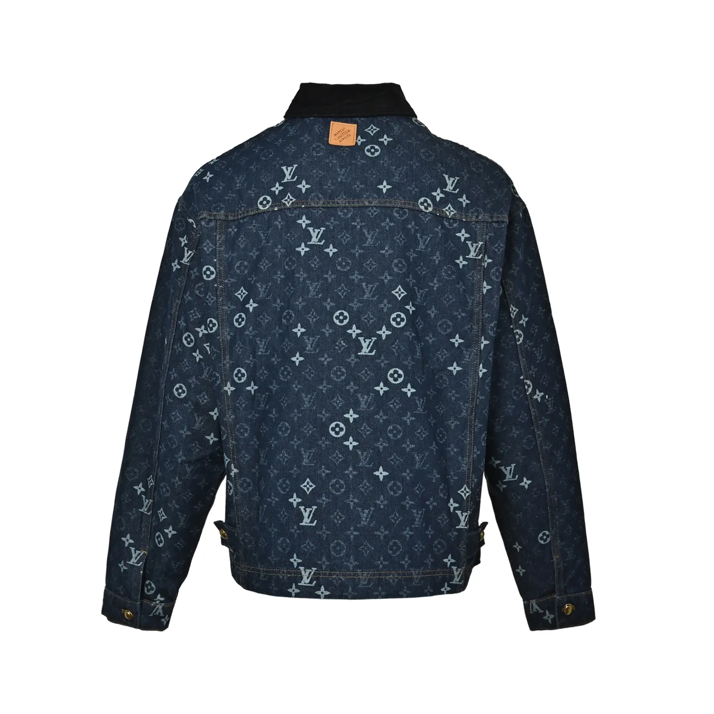 Louis Vuitton/Louis Vuitton old flower all over printed jacquard denim jacket